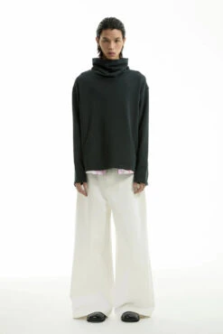 Slim Drop Shoulder Funnel-Neck Sweatshirt 12 Slim Drop Shoulder Funnel-Neck Sweatshirt -Modern Wear Shop 005d787badab012c58137dacca56919f