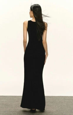 Sleeveless Ribbed Maxi Dress With Button Details -Modern Wear Shop 007044cdaa7036893b54564d243ad3d4