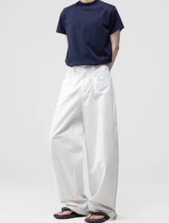 Wide Leg Utility Trousers With Belt Loop -Modern Wear Shop 00c64bc663c22c5a1f8f6485c5baa717