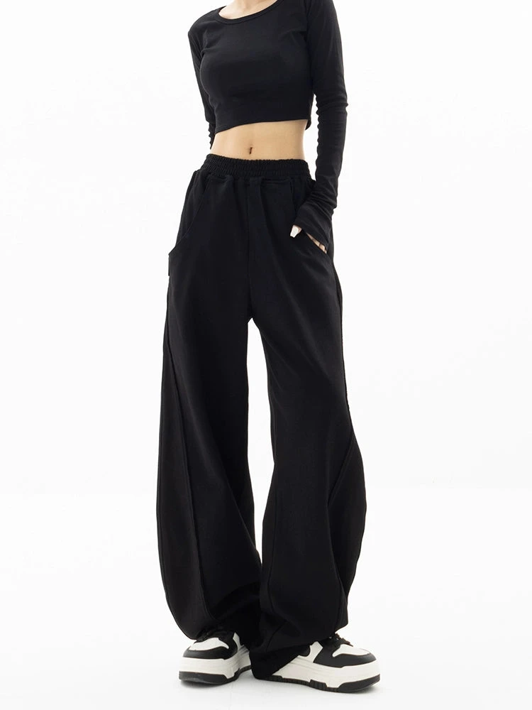 High-Waisted Wide-Leg Paneled Joggers 7 High-Waisted Wide-Leg Paneled Joggers - Image 7