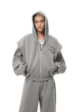 Oversized Cropped Zip Hoodie And Wide-Leg Sweatpant Tracksuit Set 24 Oversized Cropped Zip Hoodie And Wide-Leg Sweatpant Tracksuit Set -Modern Wear Shop 00f8c84c5aea51cdd6c0d02c6287fbeb