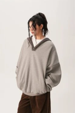 Oversized Knit Ribbed Heathered Hoodie 27 Oversized Knit Ribbed Heathered Hoodie -Modern Wear Shop 0197b132f50f483211a85807a39d01cb