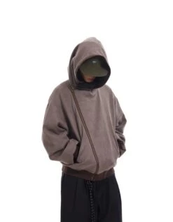 Oversized Asymmetric Zip-Through Hoodie Jacket -Modern Wear Shop 01b6d6e34535737c0381fdd9d0142e09