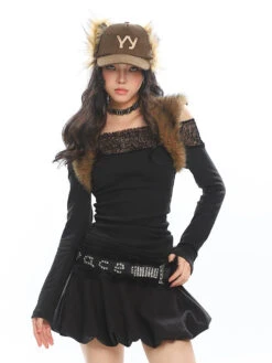 Low-Pleat Bubble Balloon Mini Skirt 37 Low-Pleat Bubble Balloon Mini Skirt -Modern Wear Shop 039807440f3364c0733b761e5cc071f1