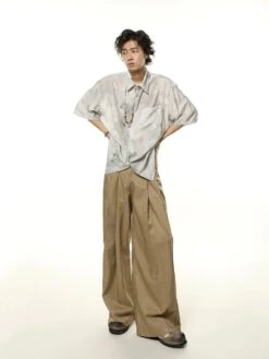 Metallic Sheen Abstract Print Oversized Button-Up Shirt 23 Metallic Sheen Abstract Print Oversized Button-Up Shirt -Modern Wear Shop 03f541b95aabe4bb59fbb32cb47b7657