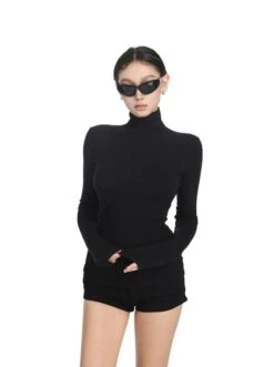 Skinny Turtleneck Long Sleeve Top 7 Skinny Turtleneck Long Sleeve Top -Modern Wear Shop 04579e94143c04592b32962a65771a45