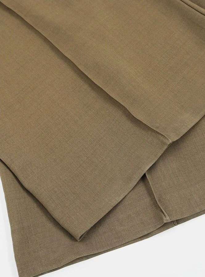 Wide Leg Criss-Cross Pleated Palazzo Trousers 12 Wide Leg Criss-Cross Pleated Palazzo Trousers - Image 12