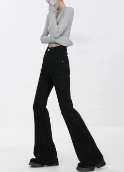 Skinny Flared Denim Jeans With Waist Stitch Detail -Modern Wear Shop 0577af2cbc886d8a268c2273b346af71