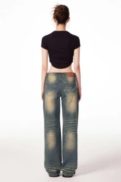 Sandblast Straight Fit Jeans -Modern Wear Shop 05fa73f8542bcba841a4261546686418