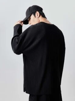 Oversized Ribbed Long Sleeve Shirt 21 Oversized Ribbed Long Sleeve Shirt -Modern Wear Shop 06972dfedaf1d8fd2eb1eb7e3e48a4e9