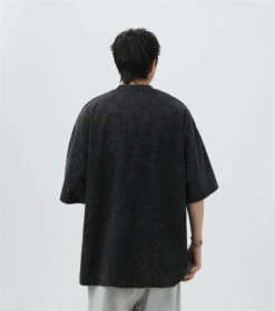 Oversized Acid Wash Tee With Drop Shoulders -Modern Wear Shop 076b8202928ef6d68dfb8b8f7d901814