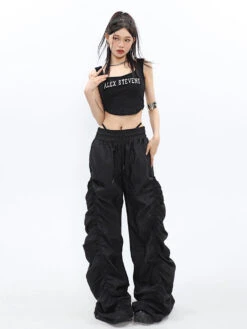 Ruched High-Waisted Jogger Pants -Modern Wear Shop 07f1f0daf24951600d9914c81db33a0b