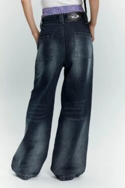 Mid-Waist Wide Leg Faded Jeans -Modern Wear Shop 083ec33fbdc63f6fda97eec4bb9d5b4d