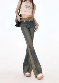 Semi Flare Color Block Jeans 18 Semi Flare Color Block Jeans -Modern Wear Shop 0886d9c6a5f50dd648966aac98d50ef4