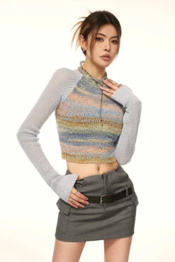 Stripe Halter Neck Crop Knit Sweater 30 Stripe Halter Neck Crop Knit Sweater -Modern Wear Shop 09206408b0a2392bd494456fc924aa9b