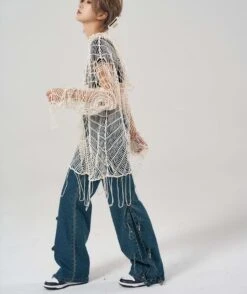 Spider Web Open Knit Hoodie -Modern Wear Shop 0920ed5f060611de5623e781f90aa4fd