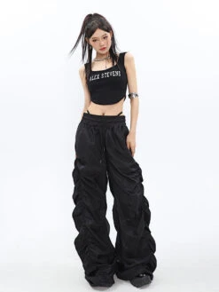 Ruched High-Waisted Jogger Pants -Modern Wear Shop 09597764bd8c283421519dc7399fe733