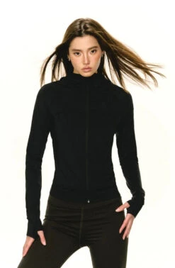 Lightweight Sun Sleeve Hooded Zip Jacket -Modern Wear Shop 09ca59c112a13359892454c645ced5ff