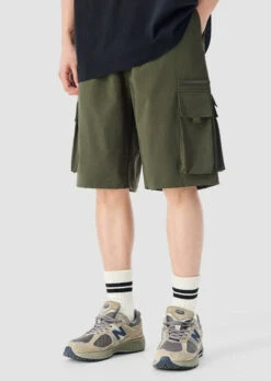 Cargo Utility Shorts With Zippered Pocket -Modern Wear Shop 0a5018309def38fe96122530c41070d3