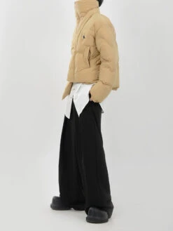 Asymmetric Puffer Jacket With Fireman Clasp Buckle -Modern Wear Shop 0ab063f3bd470a684cbec88dadc87353