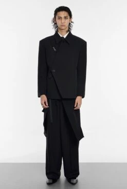 Asymmetric Button-Up And Metal Clasp Structured Blazer Jacket 21 Asymmetric Button-Up And Metal Clasp Structured Blazer Jacket -Modern Wear Shop 0b54dcfa62ba741ae8e1c7d80916226a