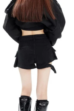 Cargo Pocket Buckle Detail Shorts -Modern Wear Shop 0b5c736bea02b234097f679df3398dc9