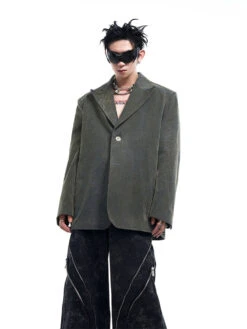 Vintage Wash Fossil Spine Pattern Blazer -Modern Wear Shop 0c77c27bd9986ceaf53d2237b2ca1031