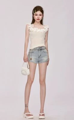 Skinny Ruffle Trim Off-Shoulder Top 14 Skinny Ruffle Trim Off-Shoulder Top -Modern Wear Shop 0c851ed69a6e066cb2ca5511154e3aa5