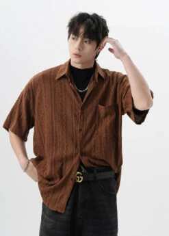 Textured Cable Knit Button-Up Shirt -Modern Wear Shop 0cf71e32cef6de4945945499e5058ccf