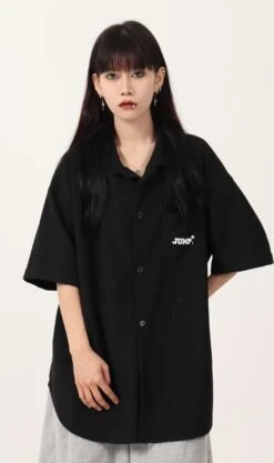 Waffle Texture Oversized Button Shirt 23 Waffle Texture Oversized Button Shirt -Modern Wear Shop 0d6a96f48b7bc45daff89760aaac06d6
