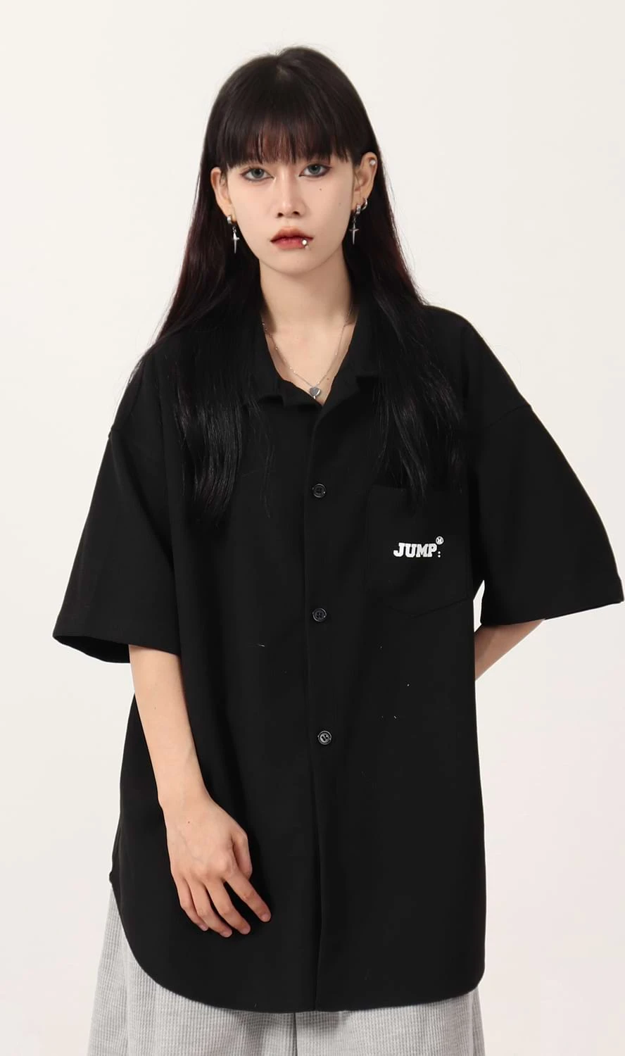 Waffle Texture Oversized Button Shirt 9 Waffle Texture Oversized Button Shirt - Image 9