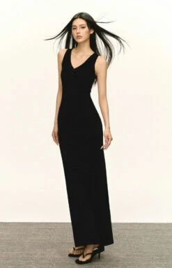 Sleeveless Ribbed Maxi Dress With Button Details -Modern Wear Shop 0dfe0c8f38a0bd6a395f3f35ea3e528c