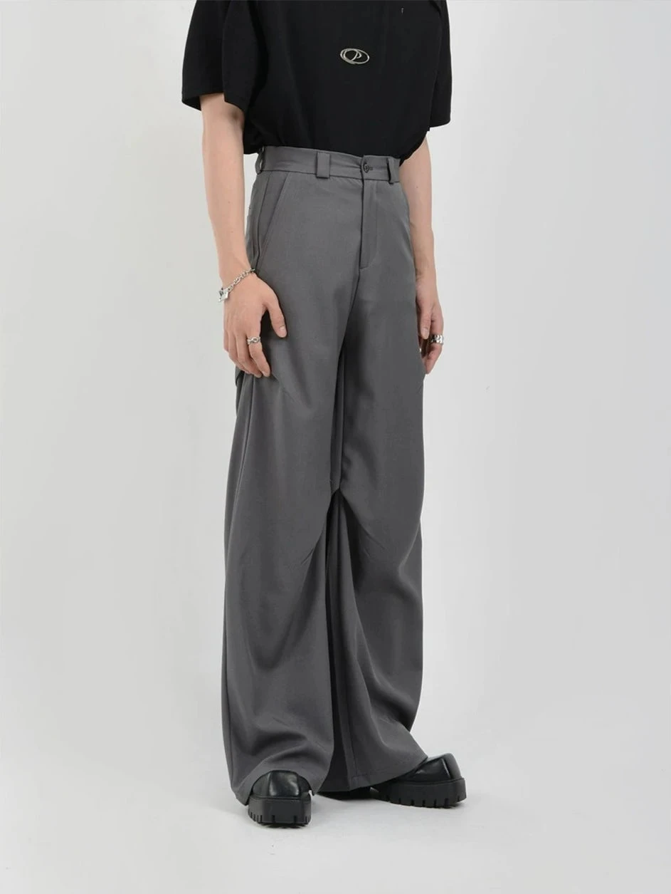 Wide Leg Belted Trousers With Pleated Detail 10 Wide Leg Belted Trousers With Pleated Detail - Image 10