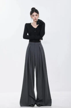 High Waist Wide Leg Multi-Pleated Trousers 18 High Waist Wide Leg Multi-Pleated Trousers -Modern Wear Shop 0ed13e1943c077a9e3ca914815152897