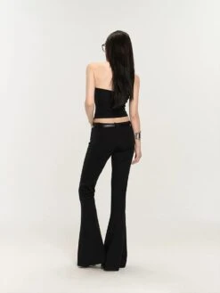 Slim Flared High-Waist Pants -Modern Wear Shop 0ed7507f3a7f6539e9227d12336505e4
