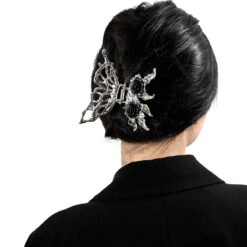 Abstract Liquid Metal Butterfly Rose Pendant Claw Clip -Modern Wear Shop 0efd4449c576f5c2648dd174e68786d3