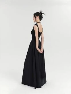 Sleeveless Vintage Square Neckline Maxi Dress -Modern Wear Shop 0f05a390d97868c586479b9d1644759e