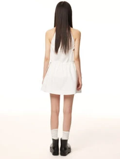 Sleeveless Halter Ruched Neck Gathered Waist Tent Dress -Modern Wear Shop 0f18f93fe1867ffc0af64426f023211e