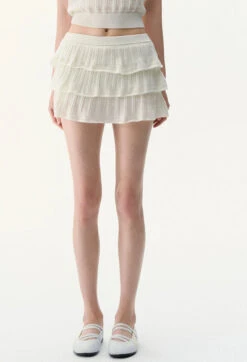 Sleeveless Knit Crop Polo Top And Tiered Mini Skirt Two-Piece Set -Modern Wear Shop 10caed8d0b5526f4d53da3a2251bd238