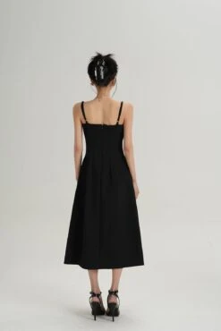Pleated Spaghetti Strap Midi Dress With Front Slit -Modern Wear Shop 111f7fee4f40eac0be0f4124b036d2e9