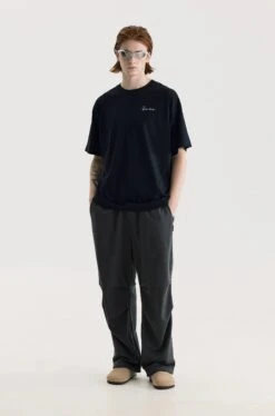 Pleated Tapered Joggers With Back Flap Pocket -Modern Wear Shop 11281dee8c226bf52dc240023111d803