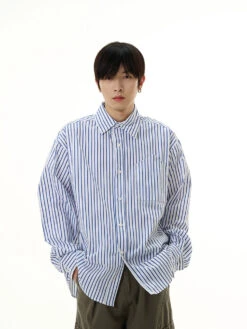 Oversized Boxy Striped Button-Down Shirt 18 Oversized Boxy Striped Button-Down Shirt -Modern Wear Shop 112e2faf0efaaea4533480fd1a8744c0