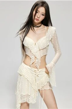 Bohemian Ruffle Swimsuit Cover-Up Skirt Set 15 Bohemian Ruffle Swimsuit Cover-Up Skirt Set -Modern Wear Shop 11d1d481c0fe2eeb9f3a576da062f656