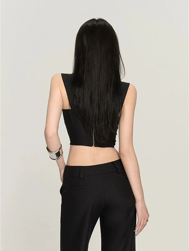 Sleeveless Sweetheart Neckline Extra-Cropped Top 15 Sleeveless Sweetheart Neckline Extra-Cropped Top - Image 15