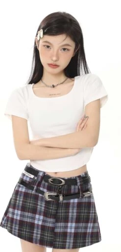 Cropped U-Neck Curve Hem Baby Tee 18 Cropped U-Neck Curve Hem Baby Tee -Modern Wear Shop 12b3acb076603a841170dc037e216f4e