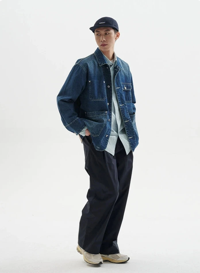 Vintage Washed Denim Jacket With Multi Pockets 9 Vintage Washed Denim Jacket With Multi Pockets - Image 9