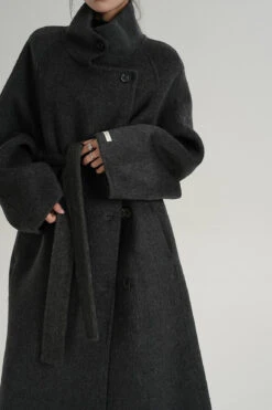 Asymmetric Button Belted Long Coat 18 Asymmetric Button Belted Long Coat -Modern Wear Shop 1385c6eceebf602b7ec60874b2aa2567