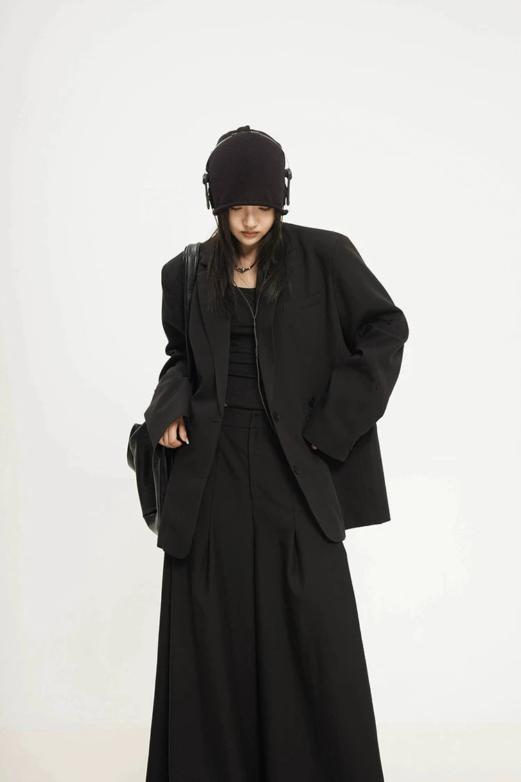 Oversized Single Breasted Blazer With Pocket Detail 5 Oversized Single Breasted Blazer With Pocket Detail - Image 5