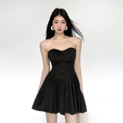 Strapless Sweetheart Neckline Corset Dress