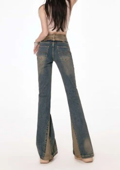 Semi Flare Color Block Jeans 19 Semi Flare Color Block Jeans -Modern Wear Shop 1456ec117284a606d31ce7dd66a22f11
